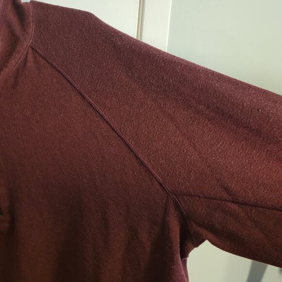 Tommy Bahama XL Maroon Quarter Zip Pullover Sweater Cotton Blend Casual Resort - Picture 7 of 9